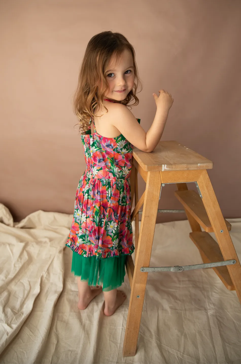 Annabelle Dress - Foliage - Summer Field