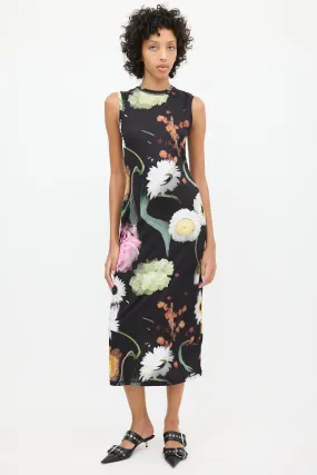 Black & Multi Floral SGDanya Dress