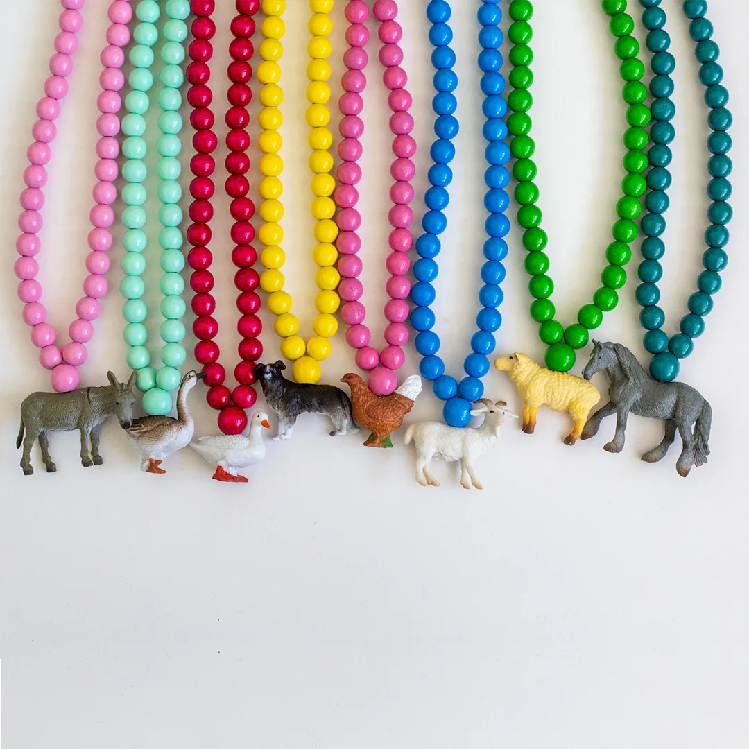 Border Collie on Yellow Beads
