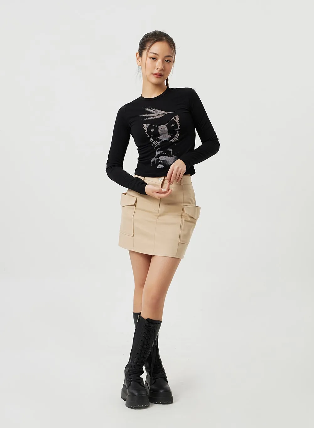 Cargo Mini Skirt CM306