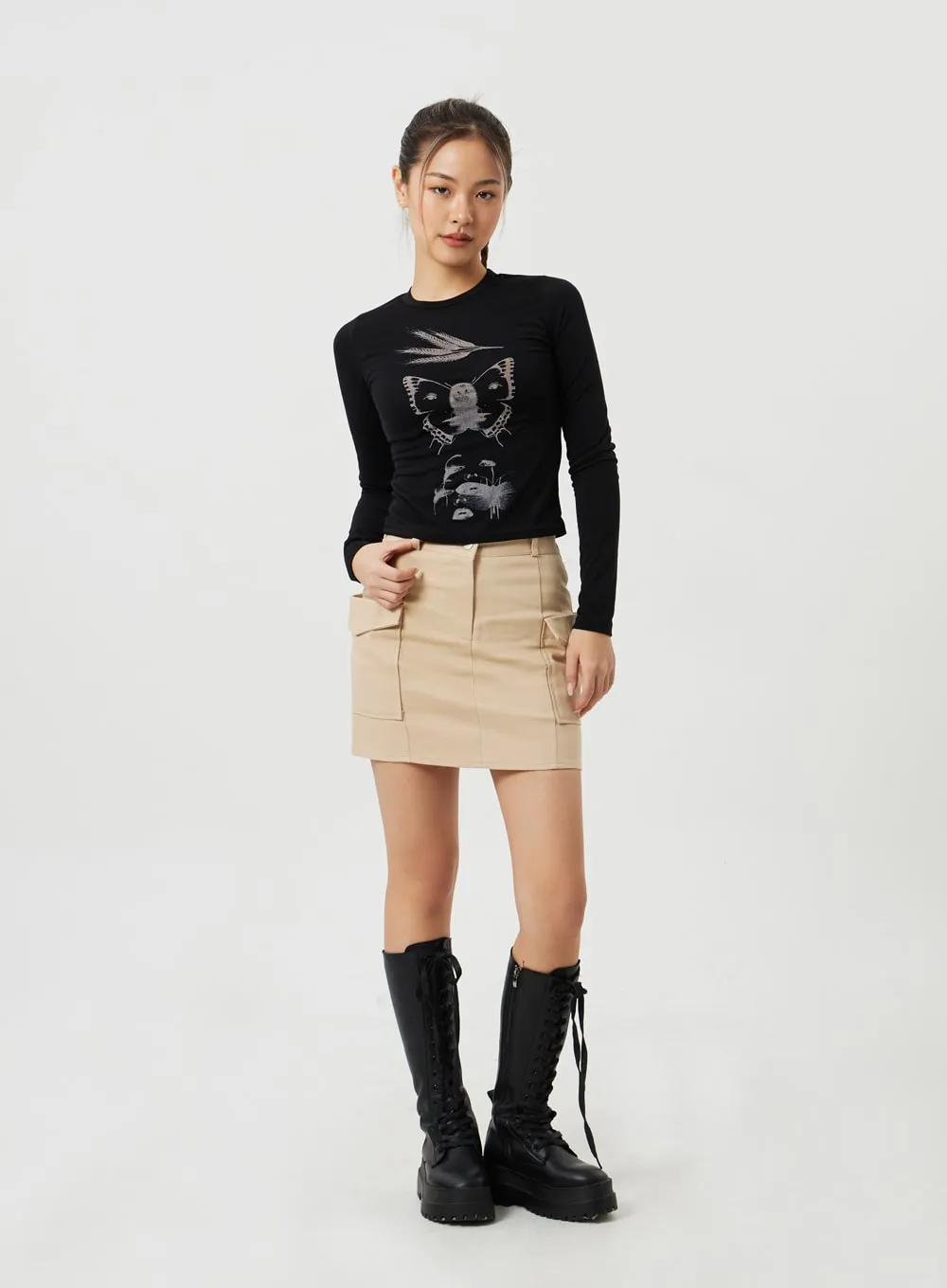 Cargo Mini Skirt CM306