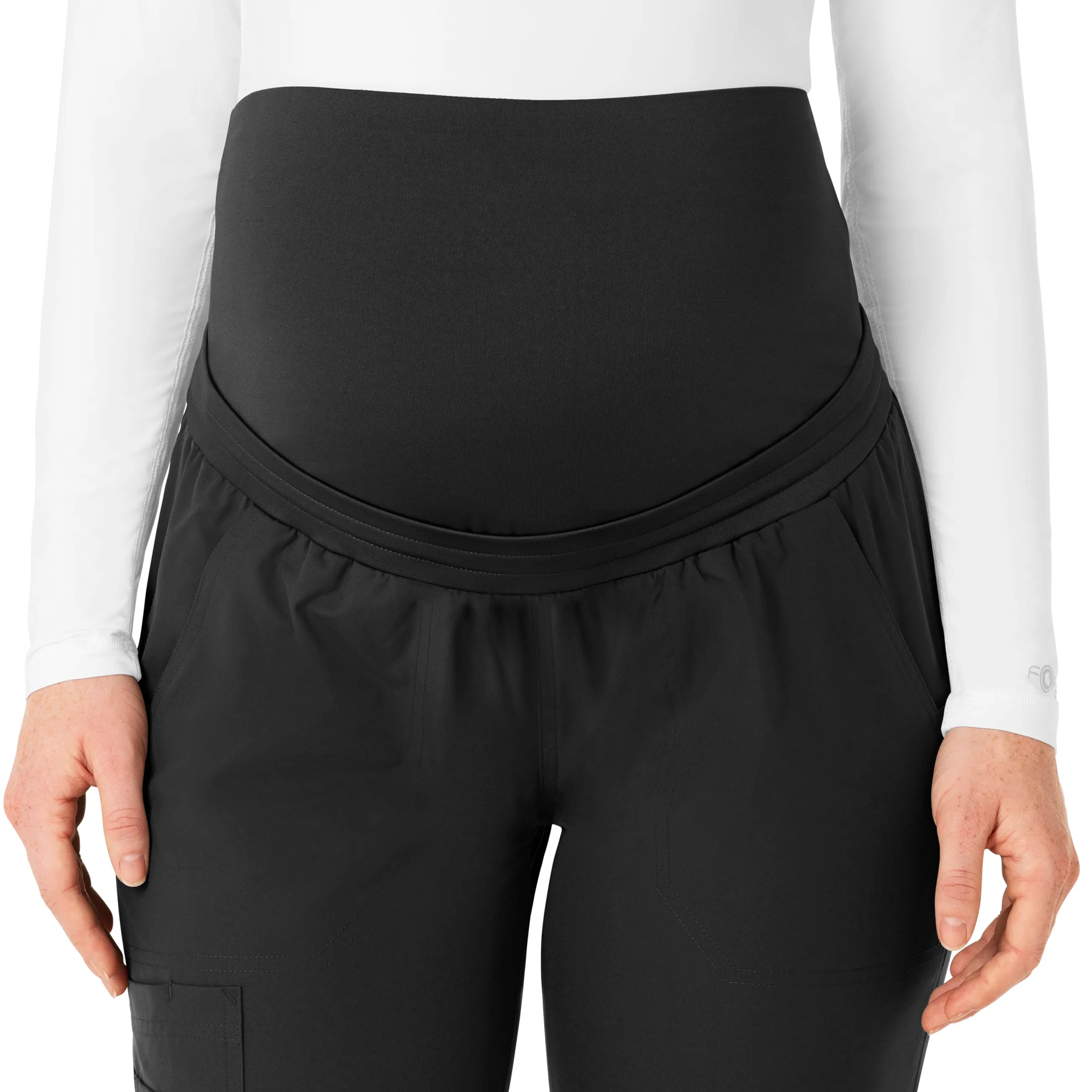 Carhartt Force Essentials Maternity Jogger Scrub Pants for Women - Black