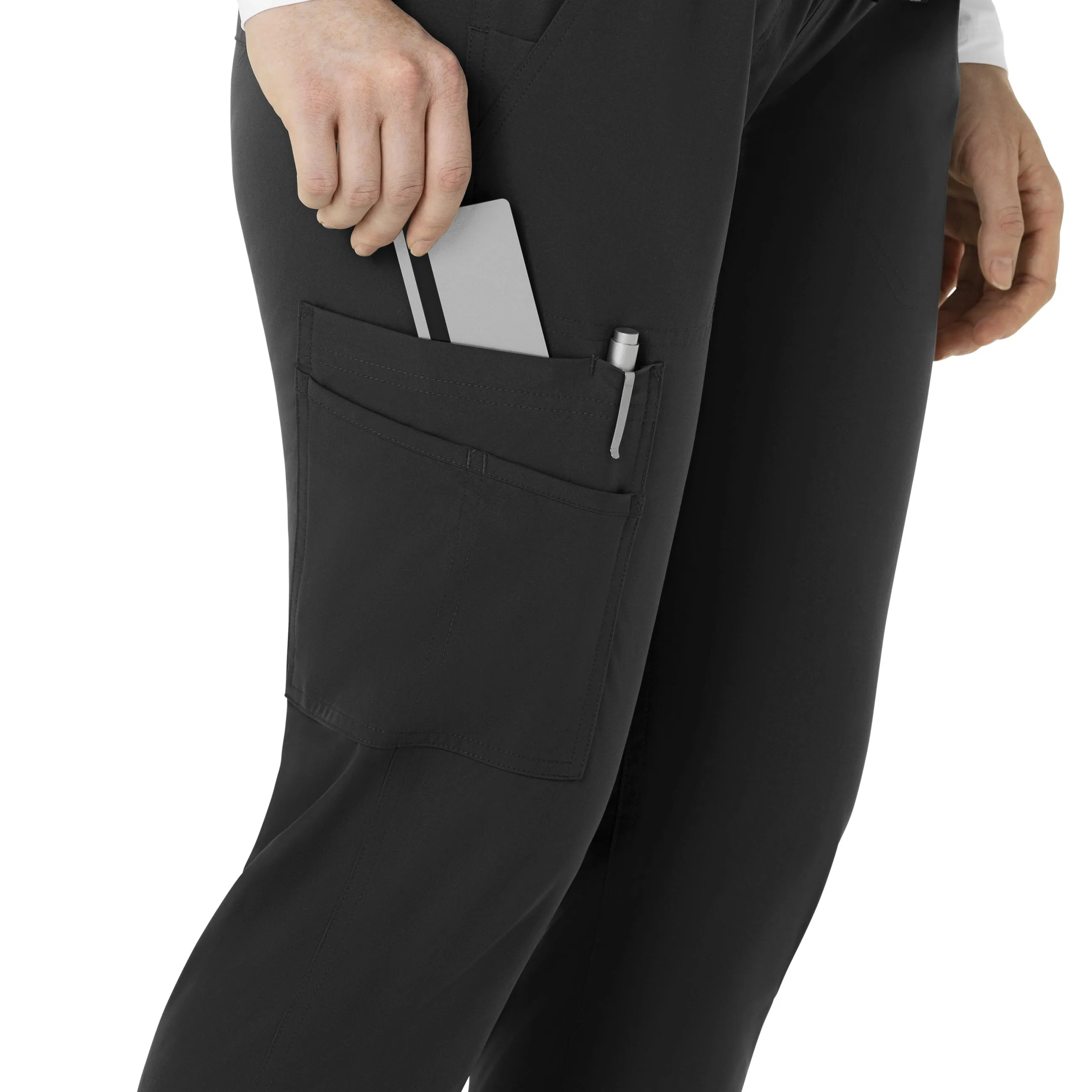 Carhartt Force Essentials Maternity Jogger Scrub Pants for Women - Black