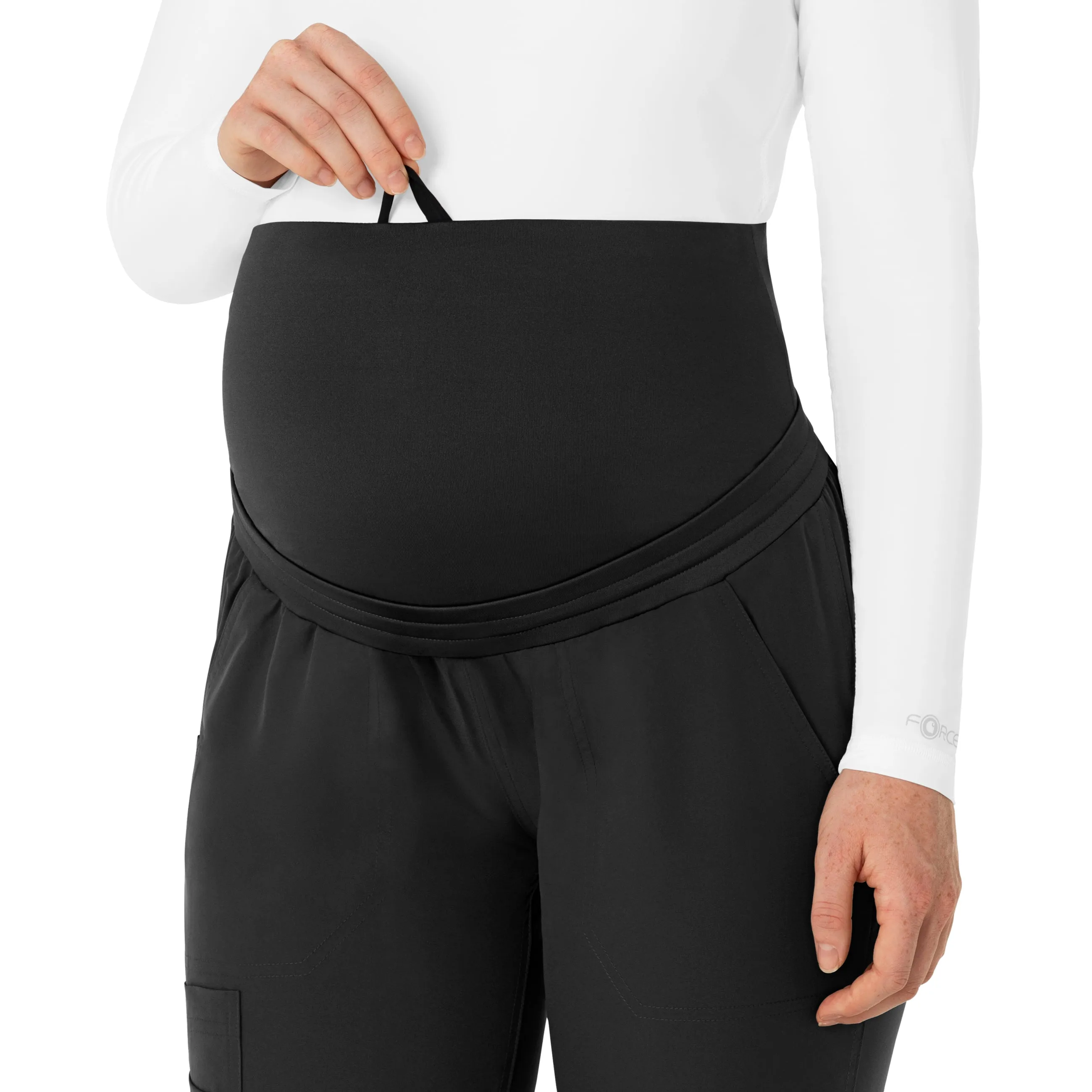 Carhartt Force Essentials Maternity Jogger Scrub Pants for Women - Black