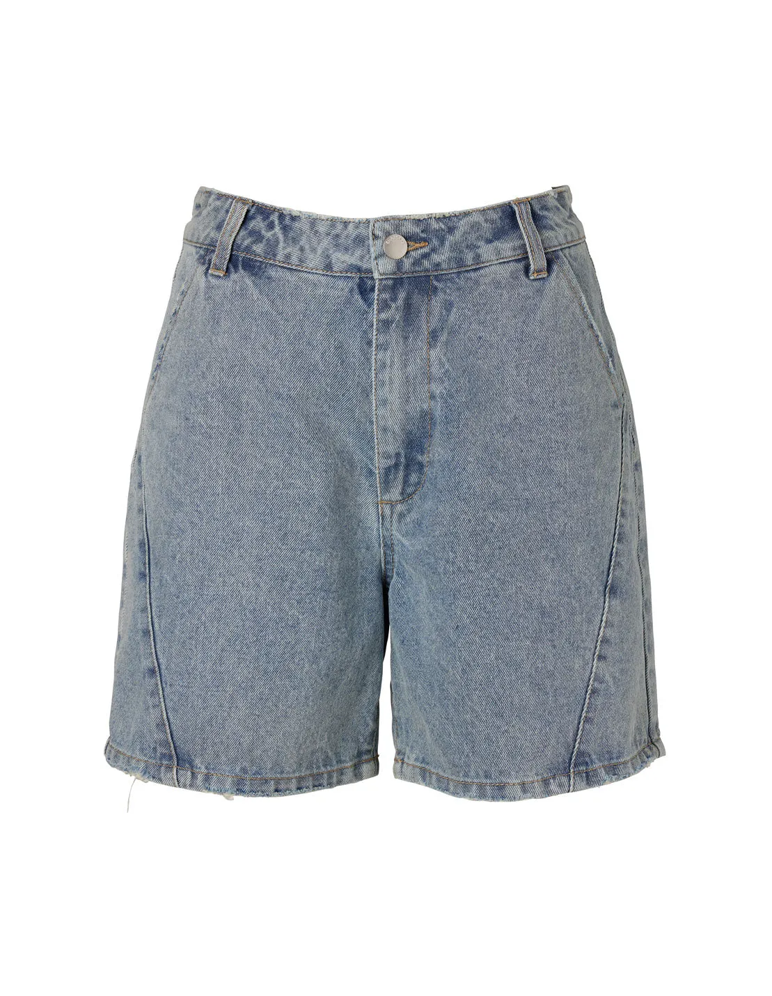 Charley Denim Bermuda Short - Mid Blue Wash
