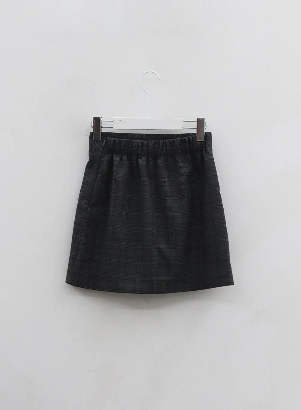 Check Pattern Mini Skirt BO25