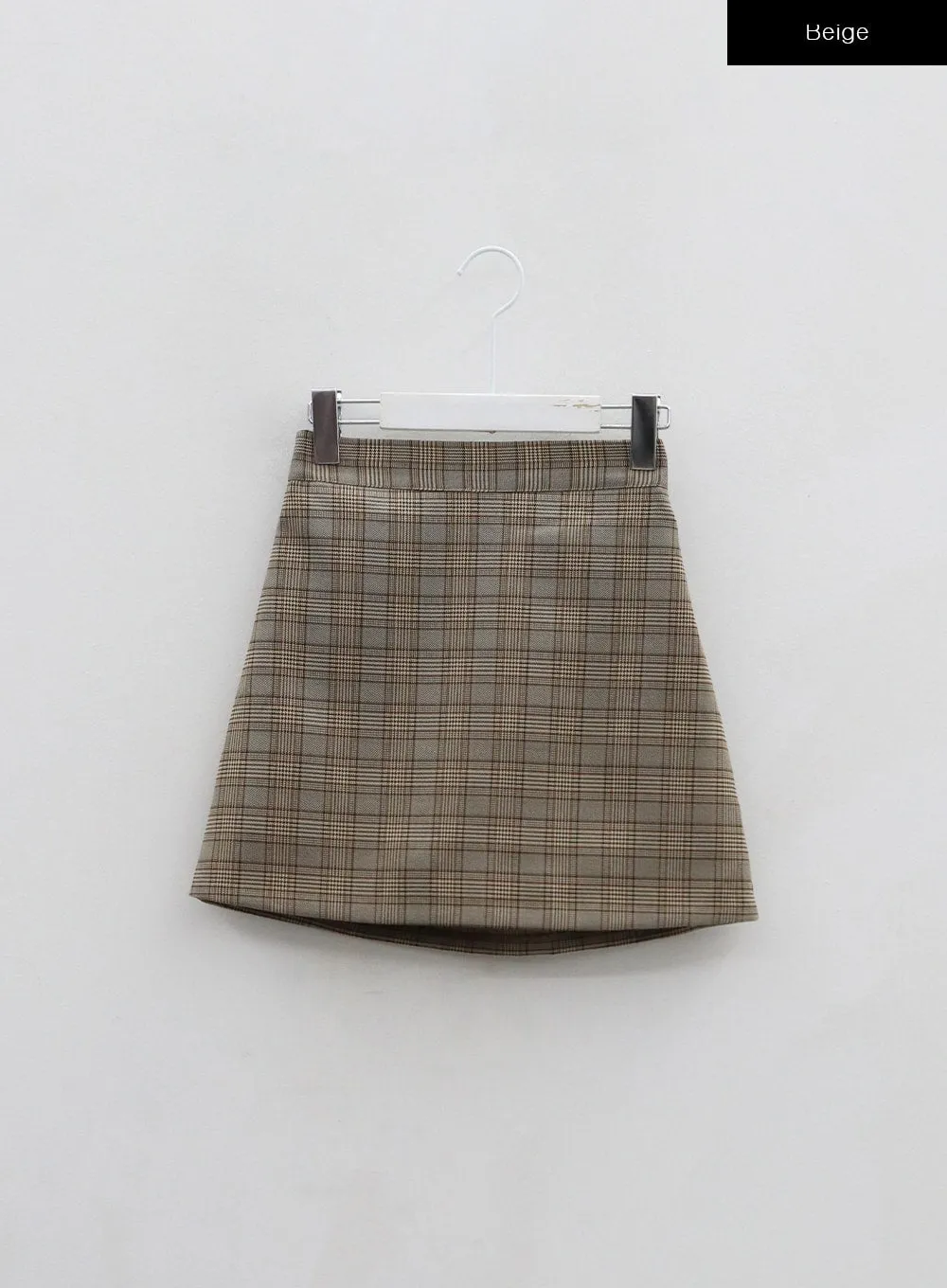 Check Pattern Mini Skirt BO25