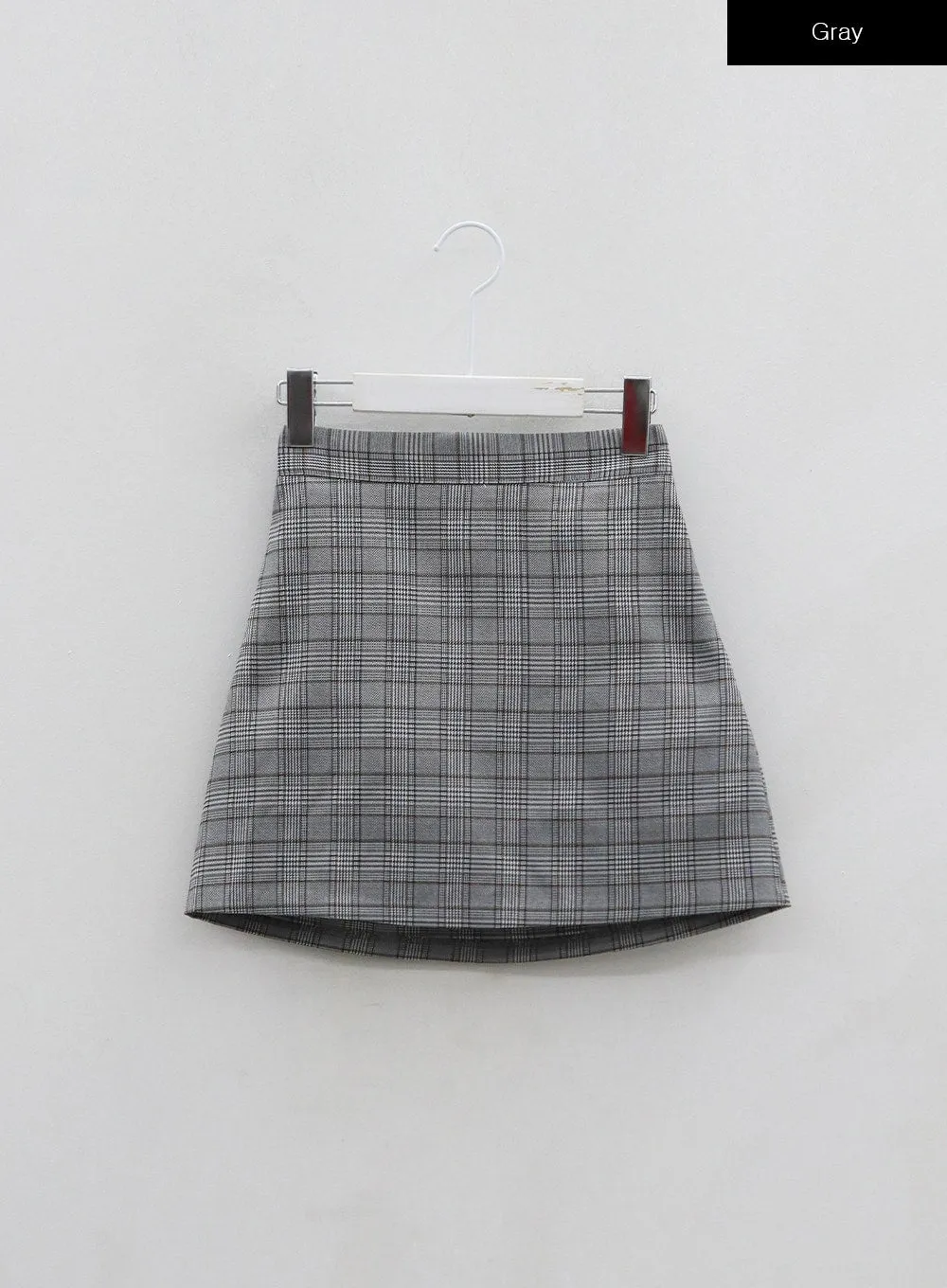 Check Pattern Mini Skirt BO25