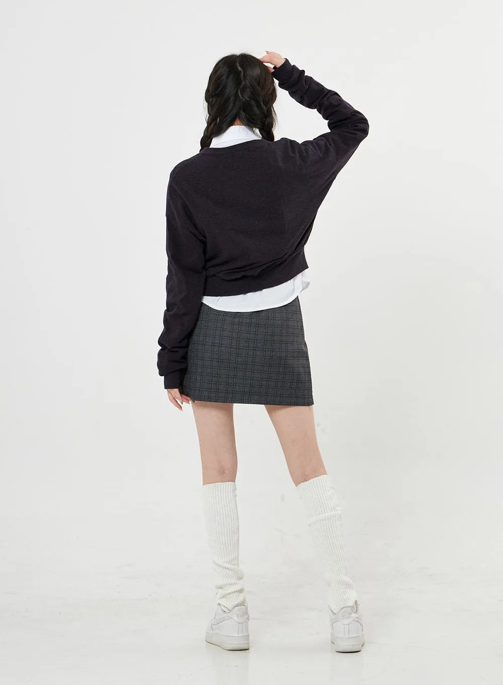 Check Pattern Mini Skirt BO25