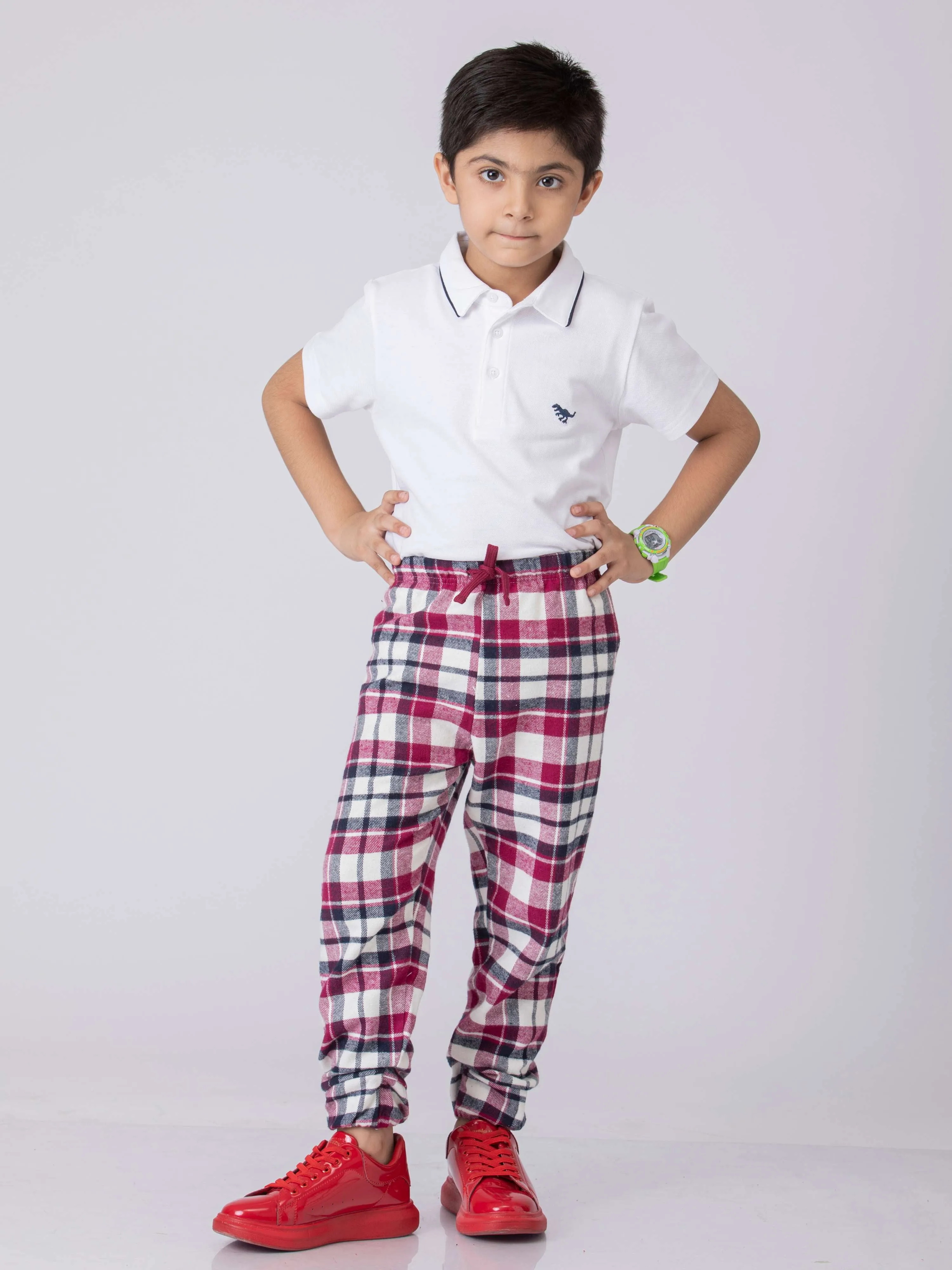 Classic Stripes Boys Cotton Joggers