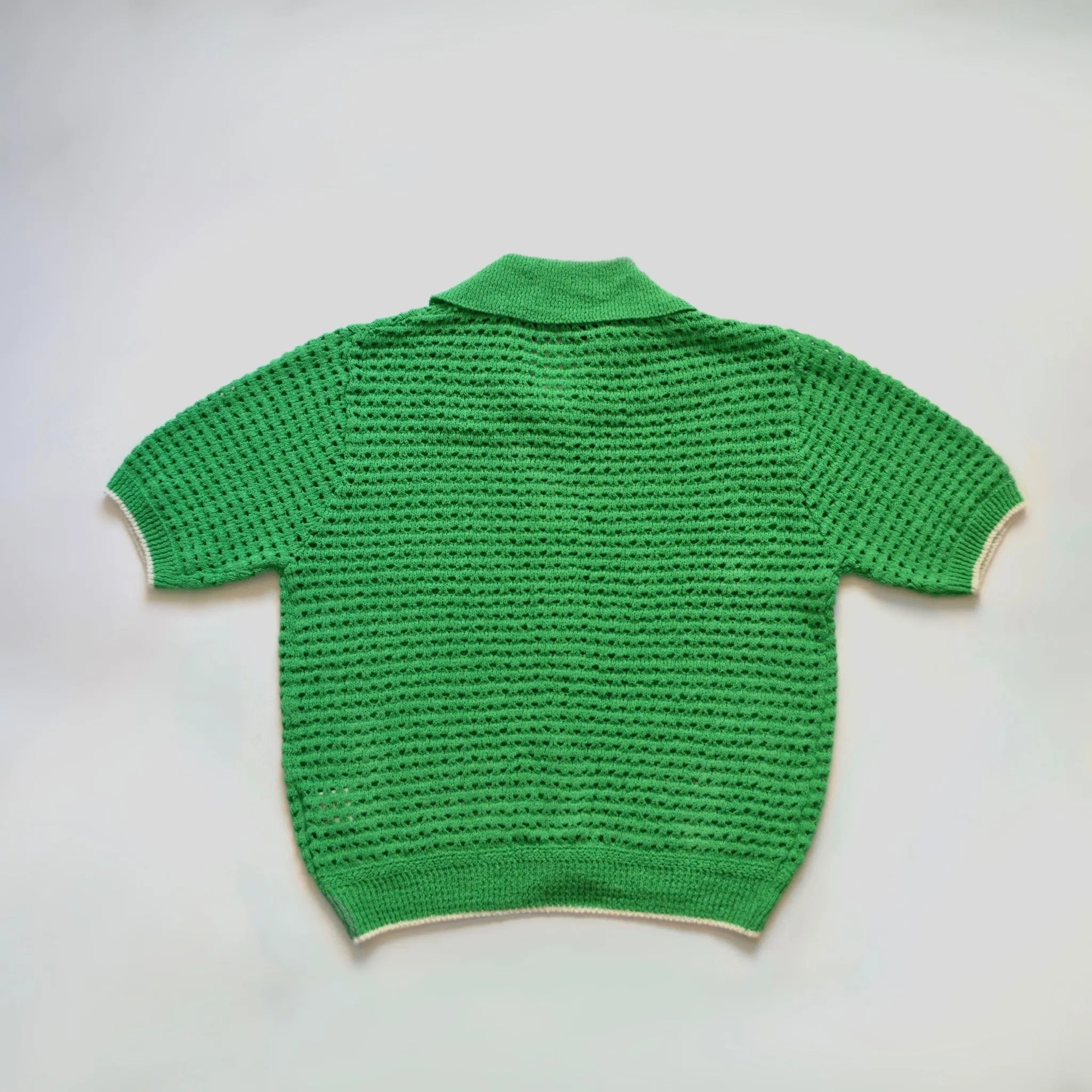 Collar Crochet Cardi - Green
