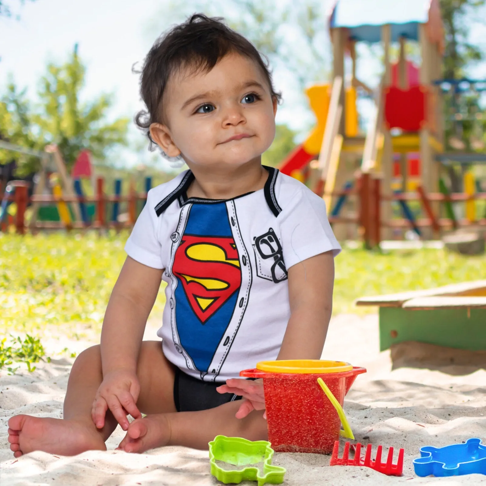 DC Comics Justice League Superman Bodysuits and Jogger Pants