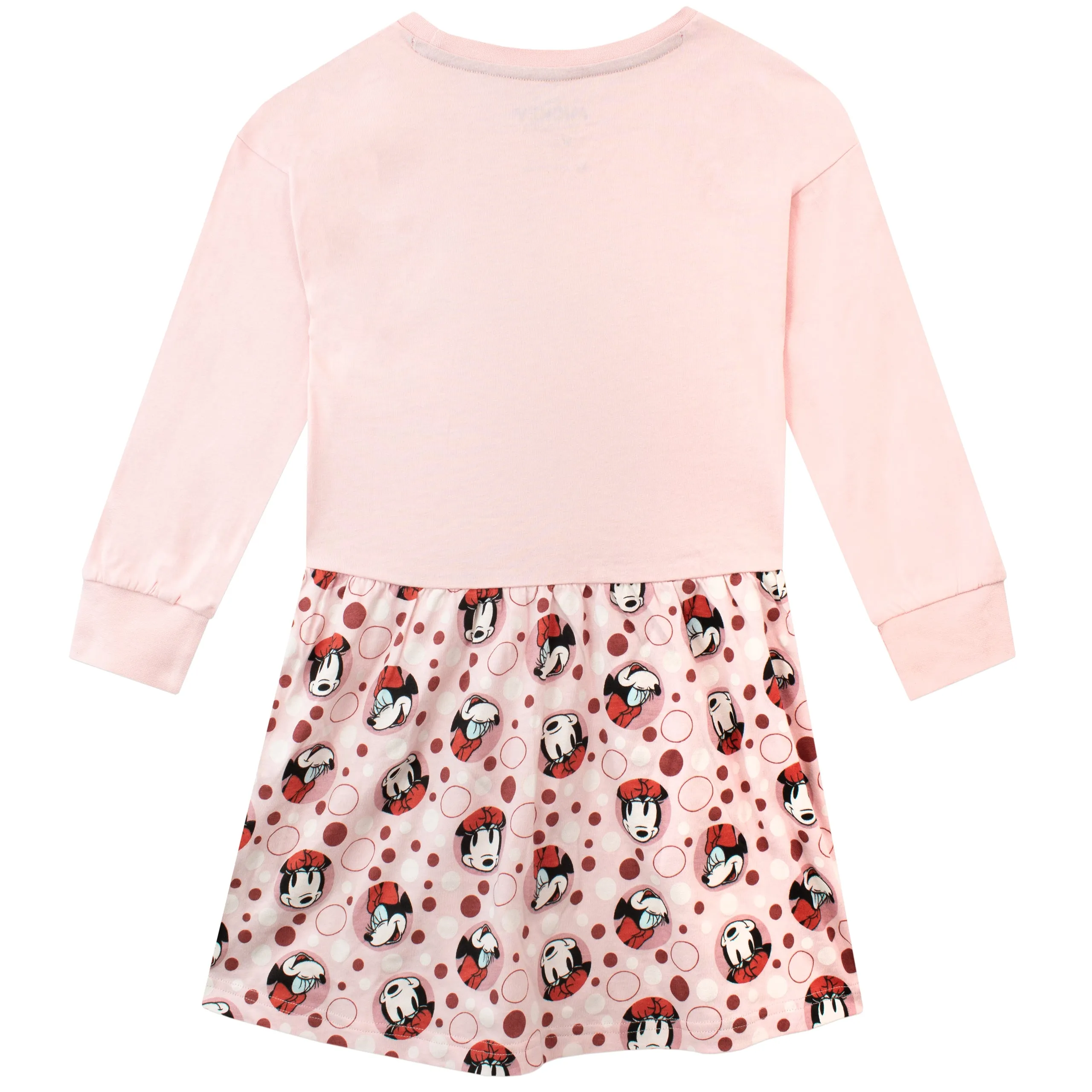 Adorable Disneys Minnie Mouse Themed Long-Sleeve Dress for Kids