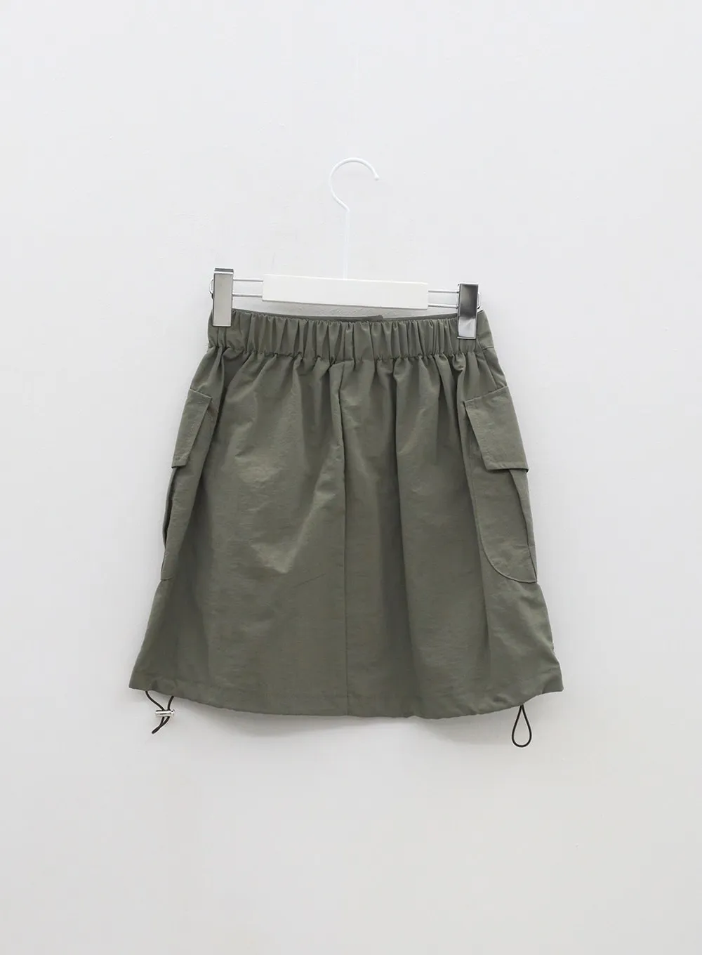 Drawstring Cargo Mini Skirt OM317
