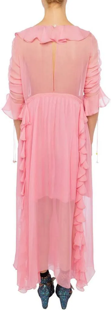 'Elvira' Ruffle Dress, Pink
