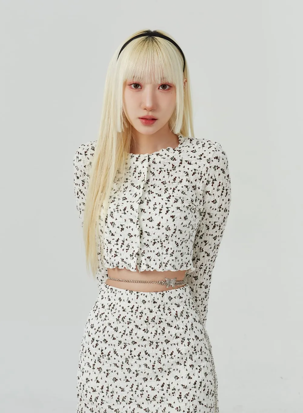 Flower Print Mini Skirt BM324