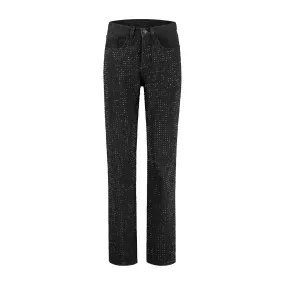 FO-MO Straight Leg Jeans Vegas Rhinestone Blackjack