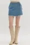 Fray Hem Denim Skort