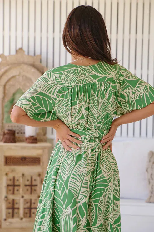 Evergreen Maxi Length Lia Dress by Jaase - Perfect for All Seasons