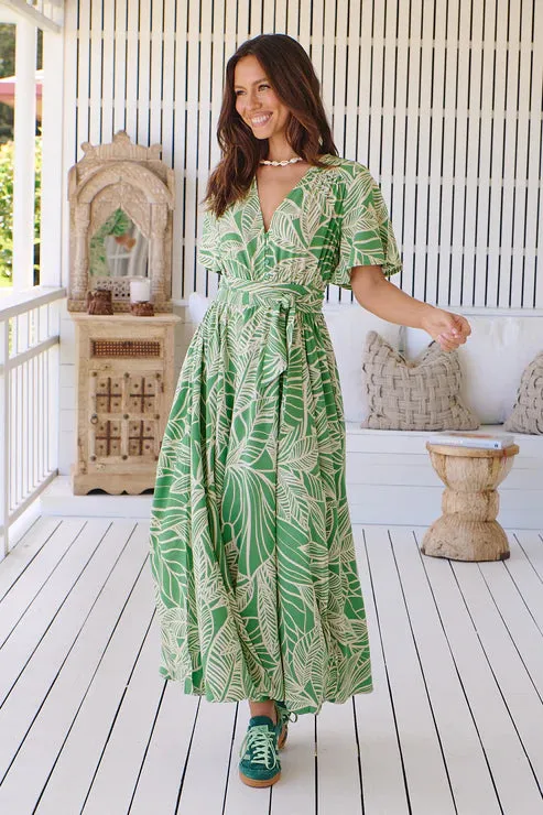 Evergreen Maxi Length Lia Dress by Jaase - Perfect for All Seasons