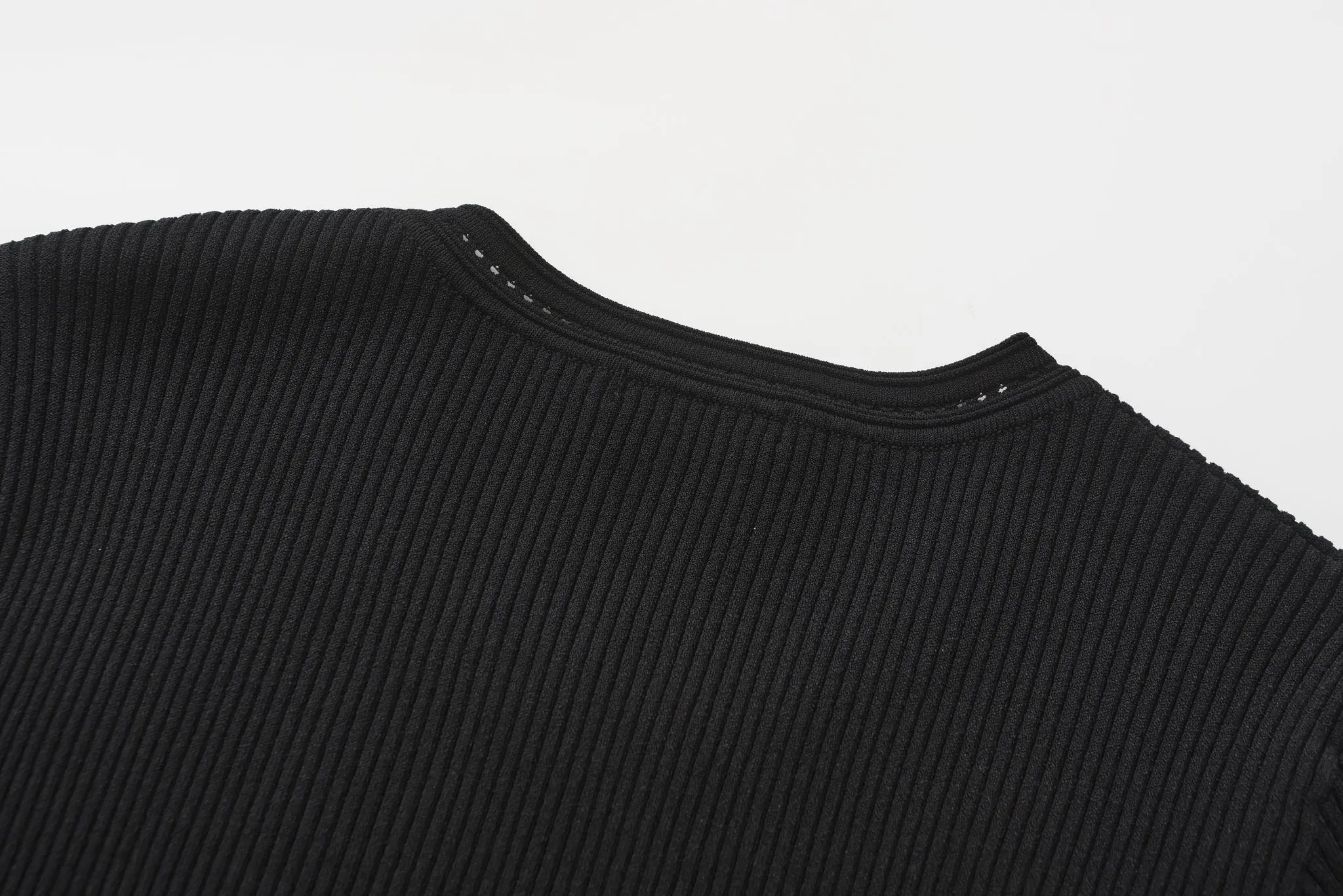 Knit Top with Asymmetrical Hem