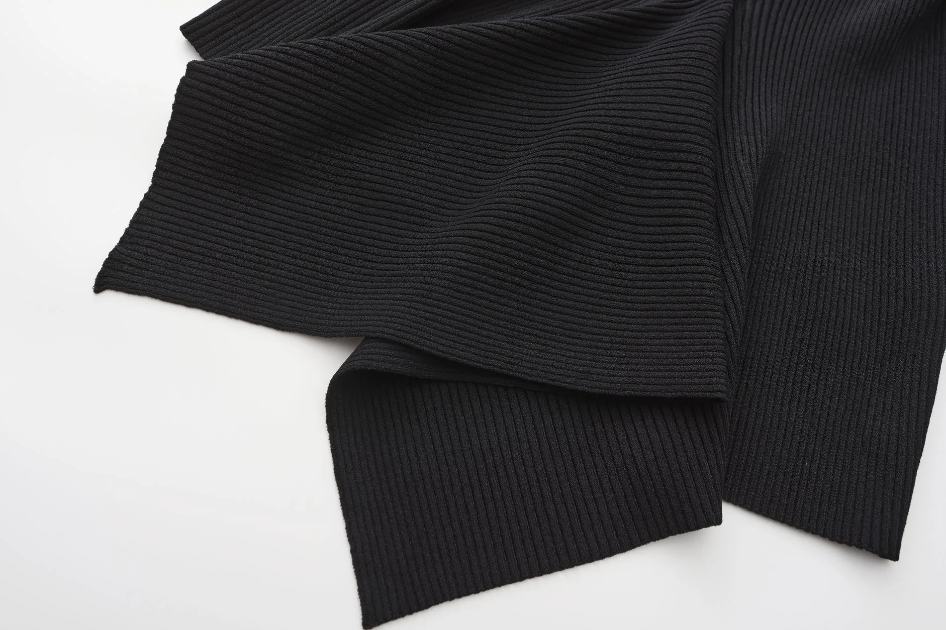 Knit Top with Asymmetrical Hem