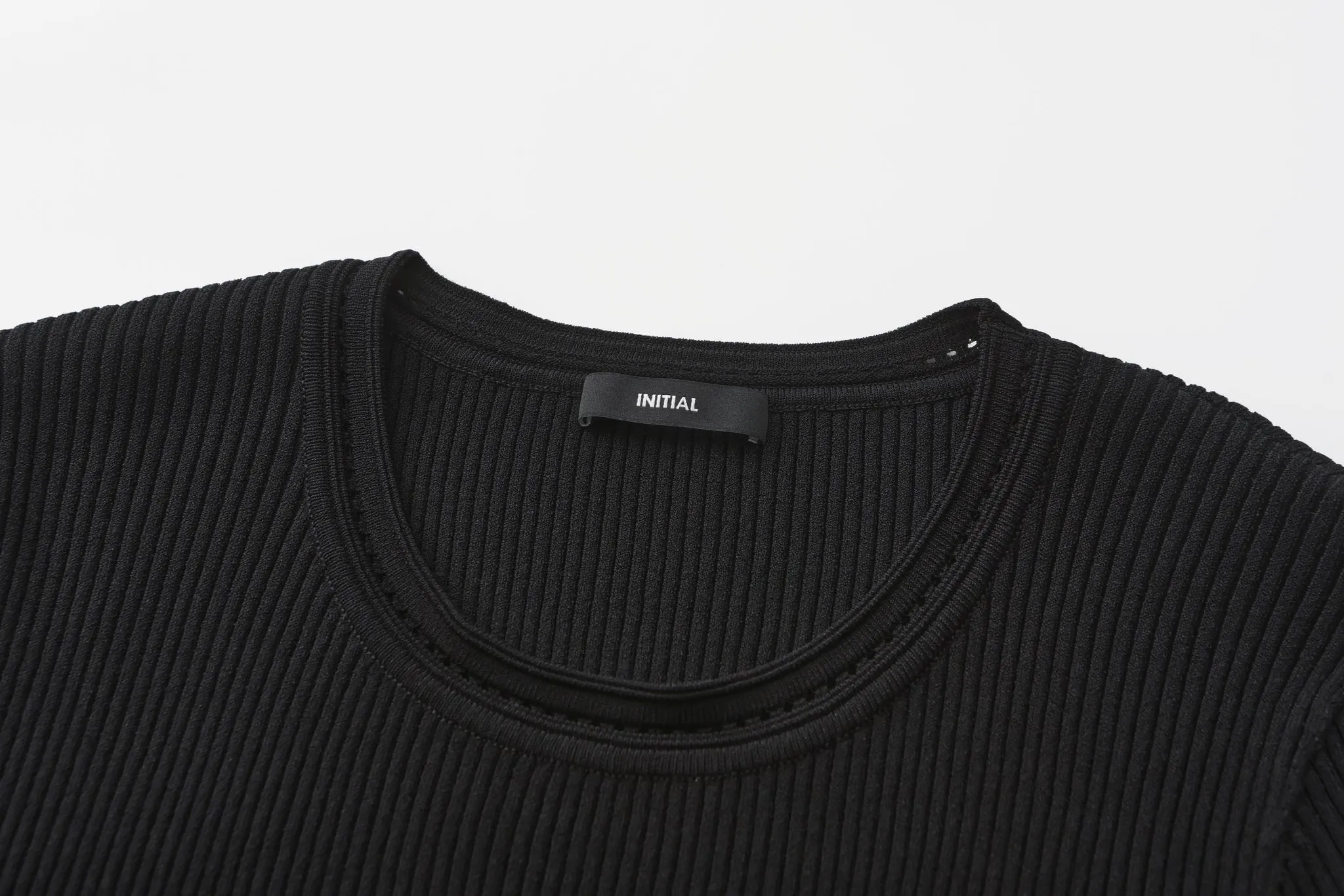 Knit Top with Asymmetrical Hem