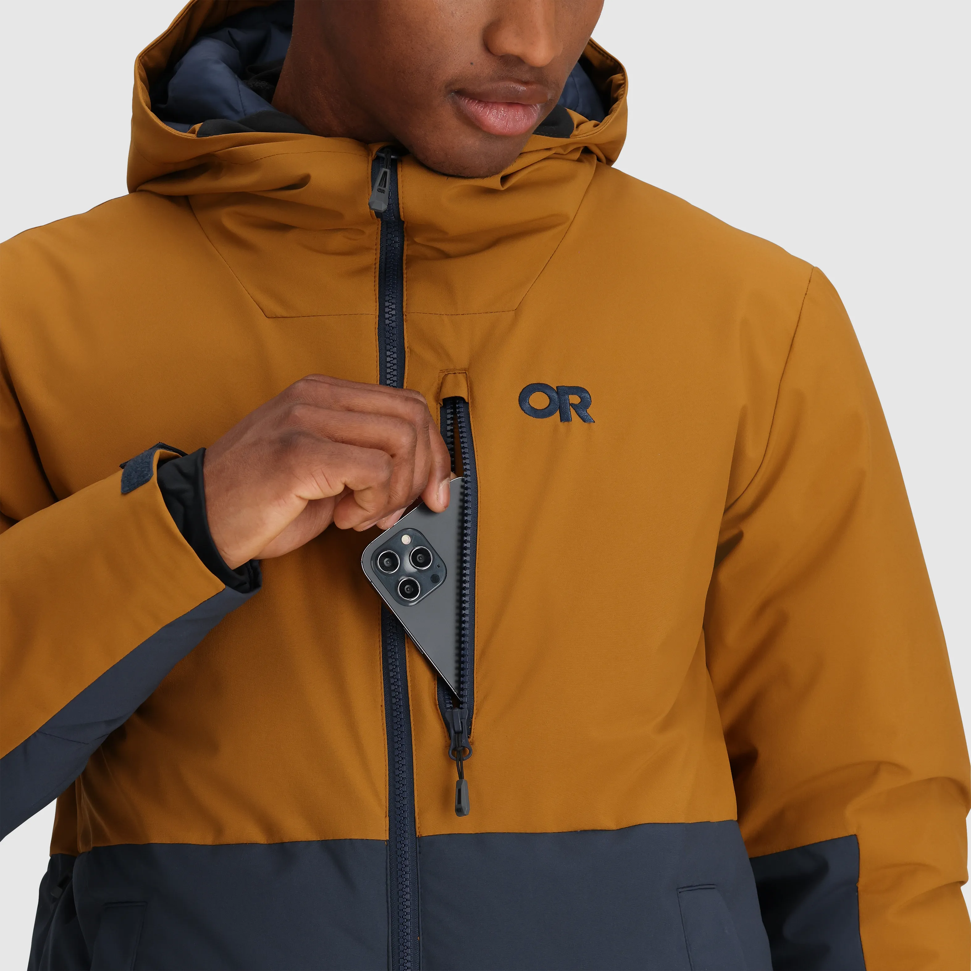 Mens Lightweight Snowcrew Down Jacket