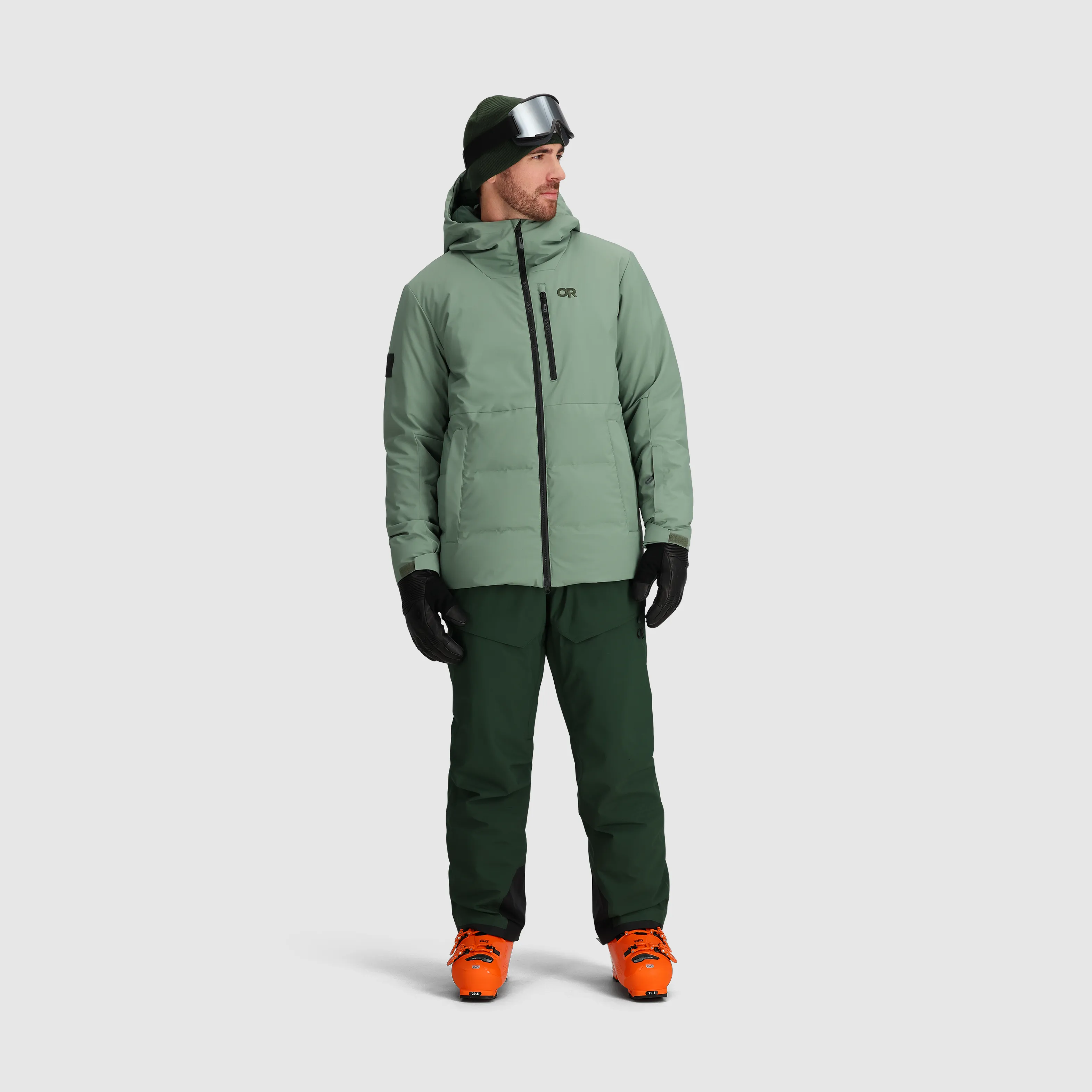 Mens Lightweight Snowcrew Down Jacket