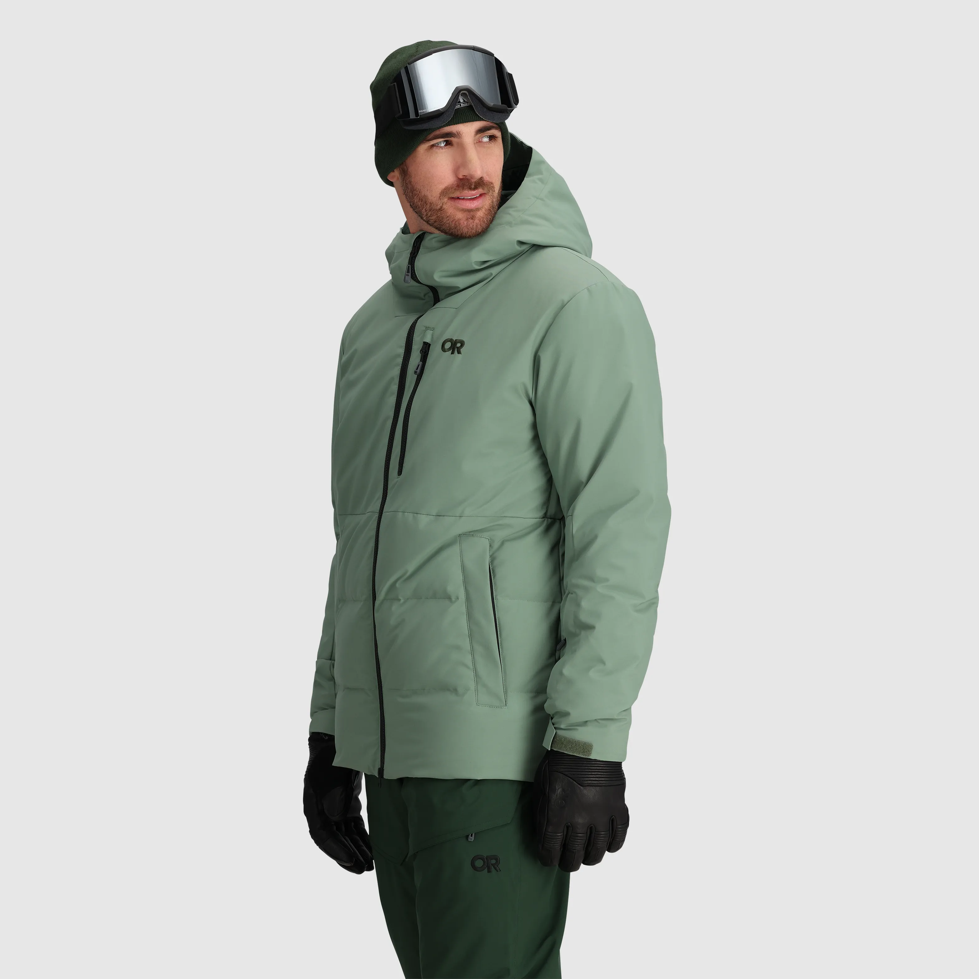 Mens Lightweight Snowcrew Down Jacket