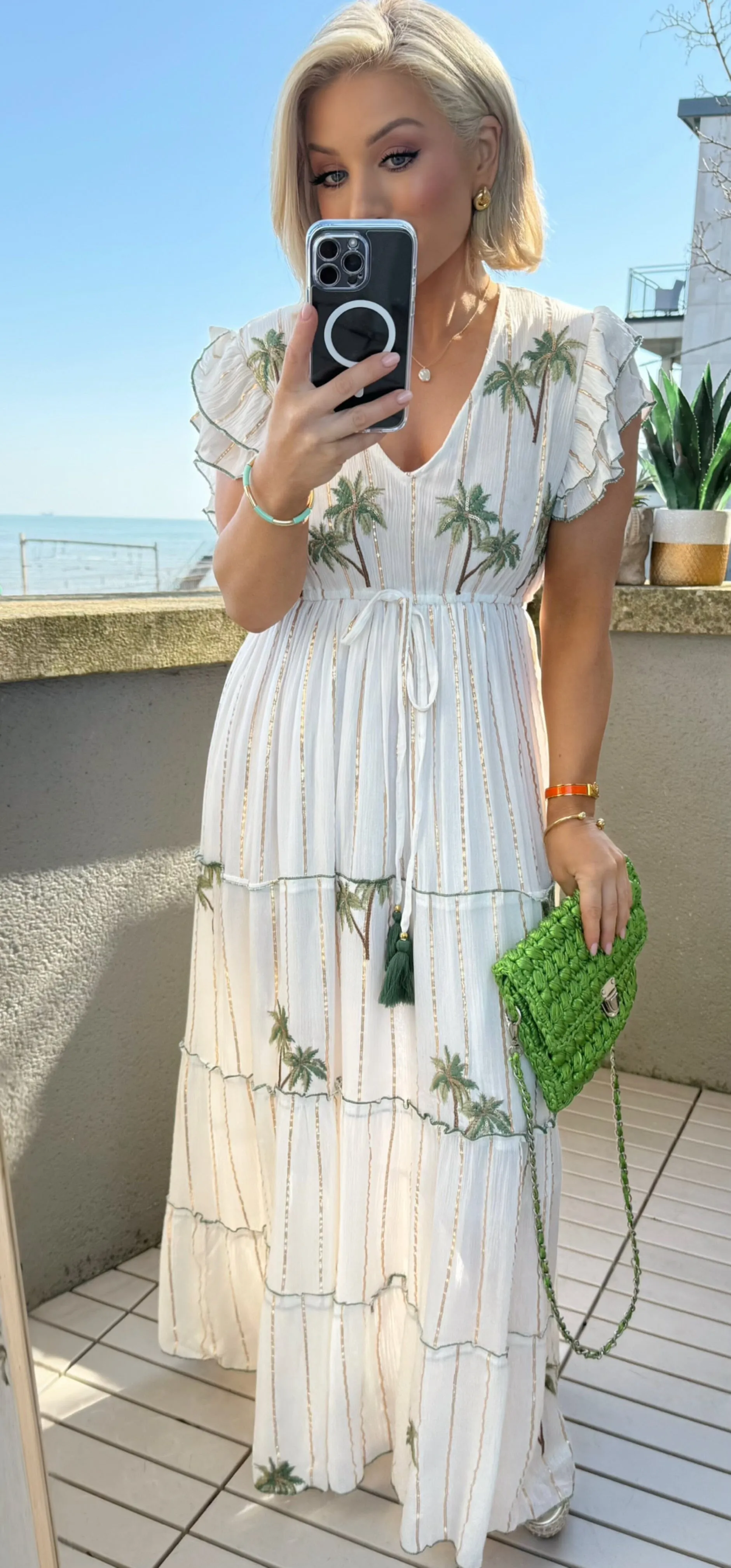 PALM COVE MAXI DRESS - WHITE