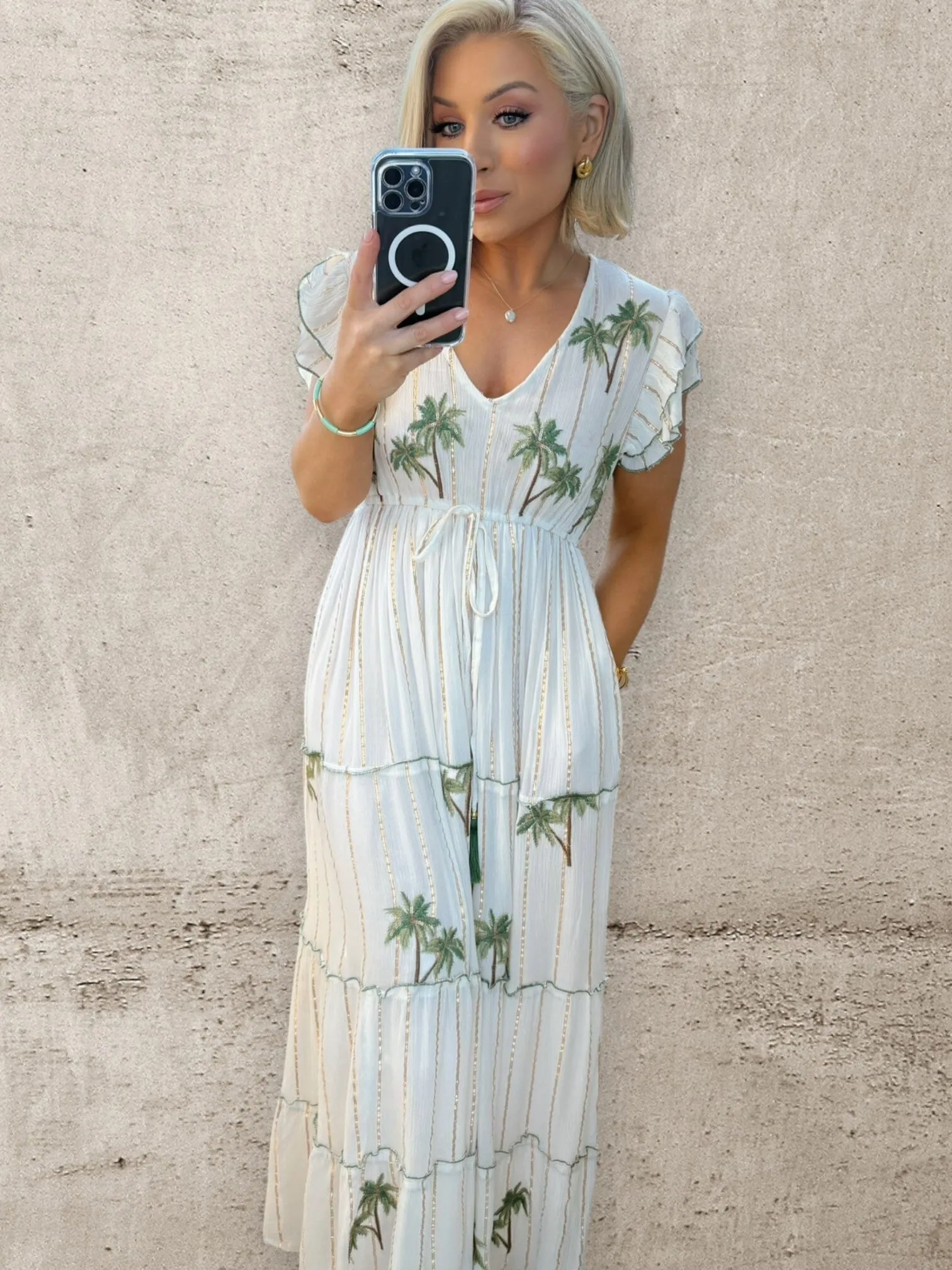 PALM COVE MAXI DRESS - WHITE