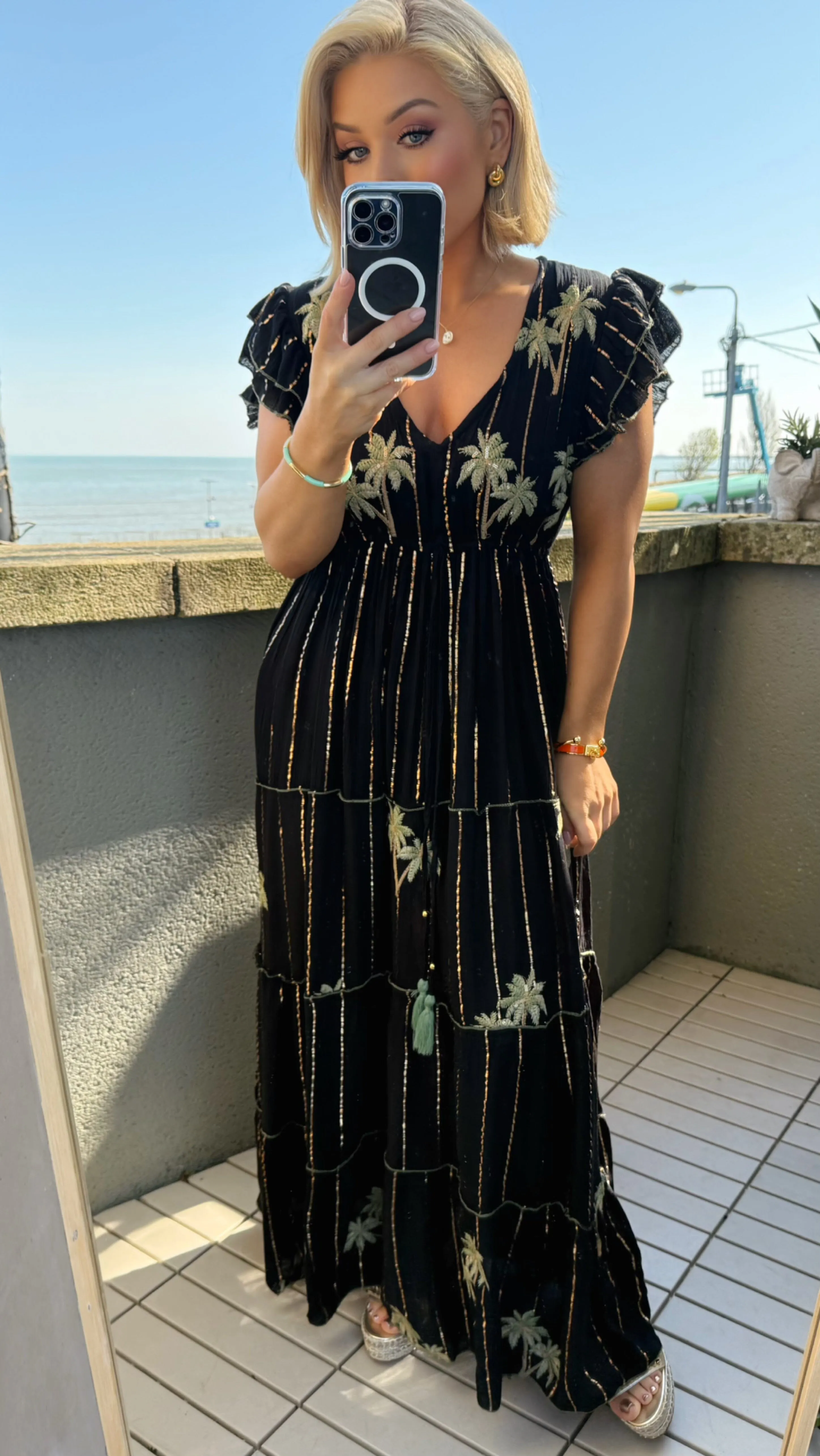 PALMA NIGHTS MAXI DRESS - BLACK