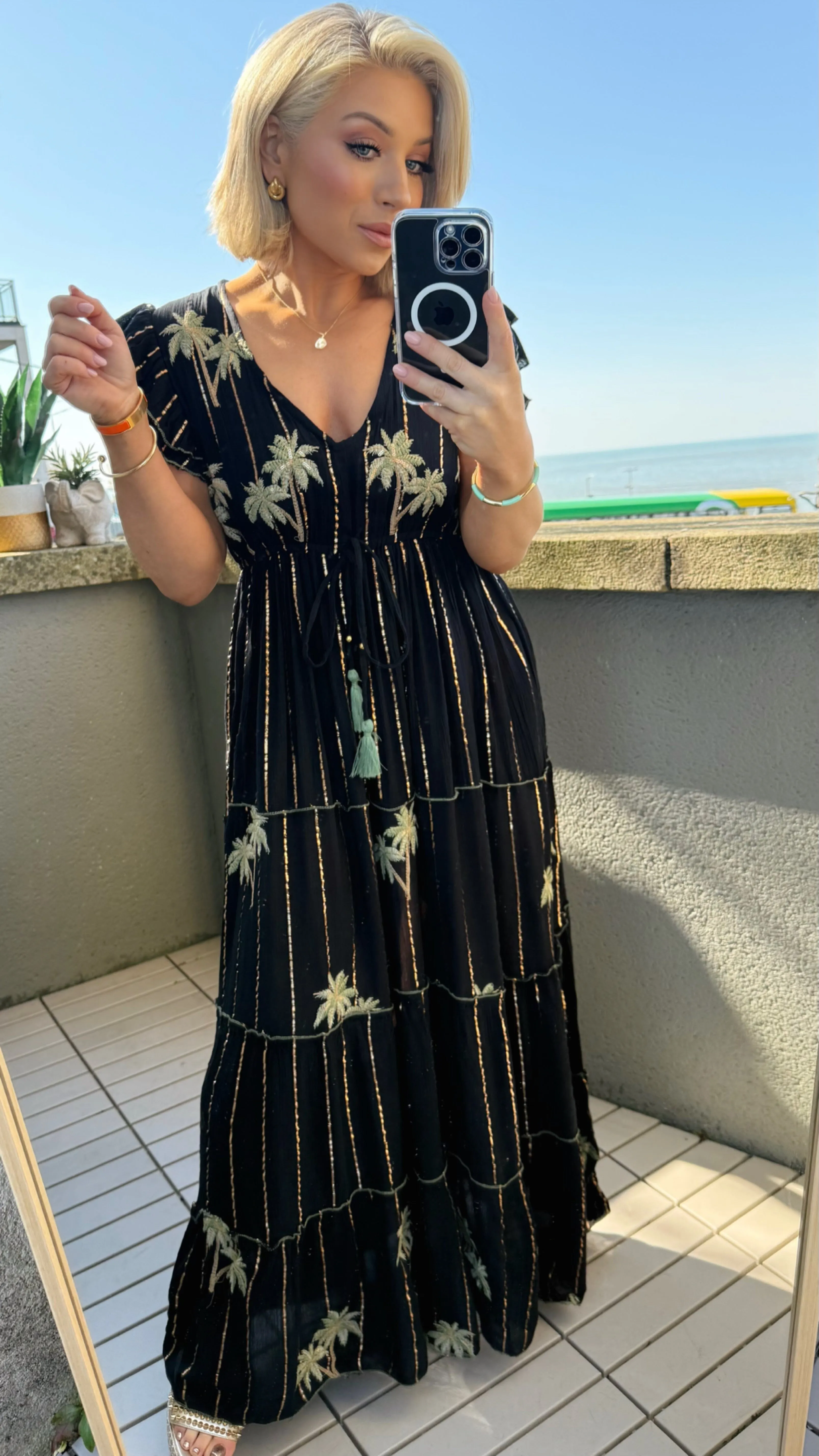 PALMA NIGHTS MAXI DRESS - BLACK