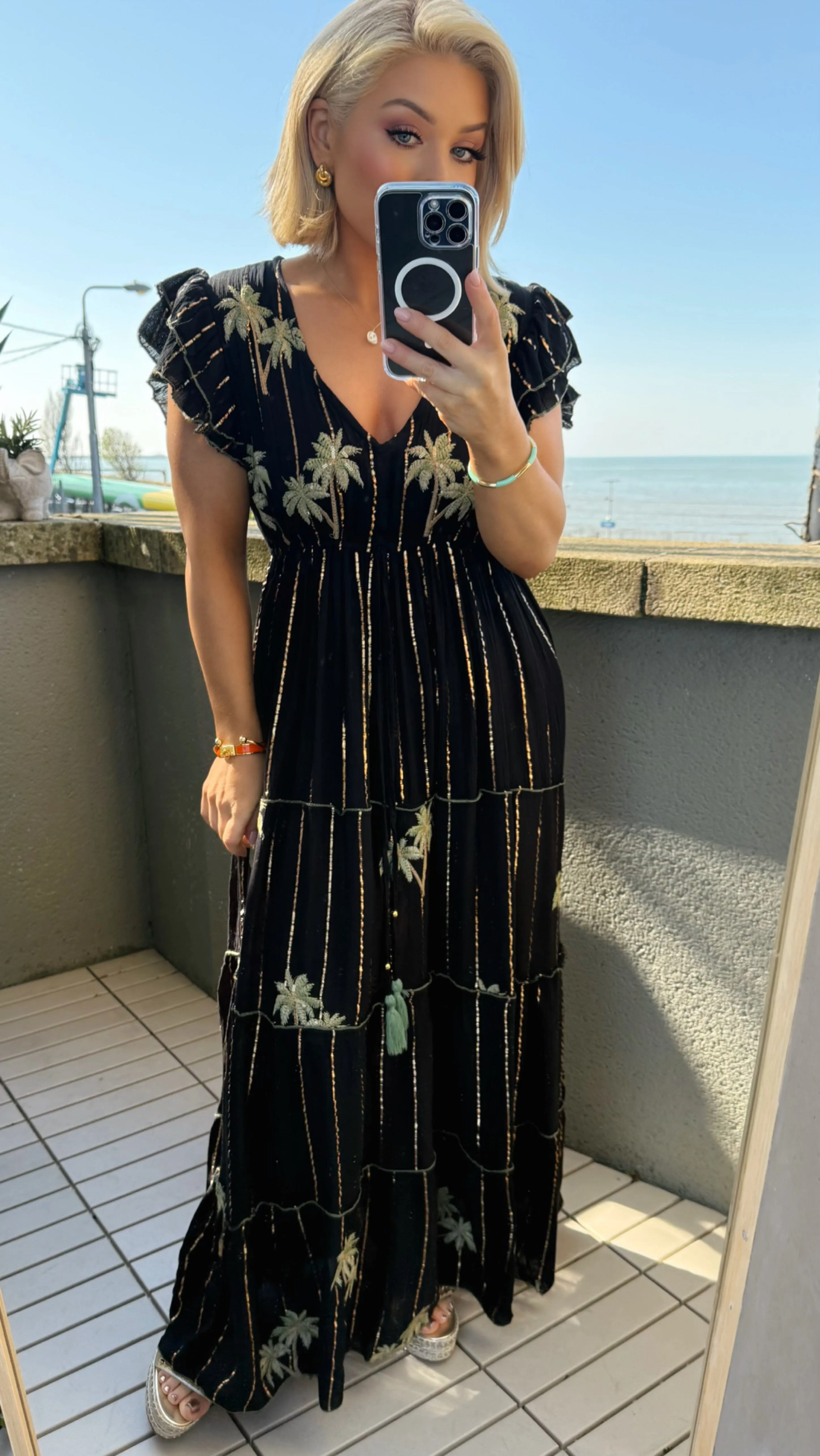 PALMA NIGHTS MAXI DRESS - BLACK