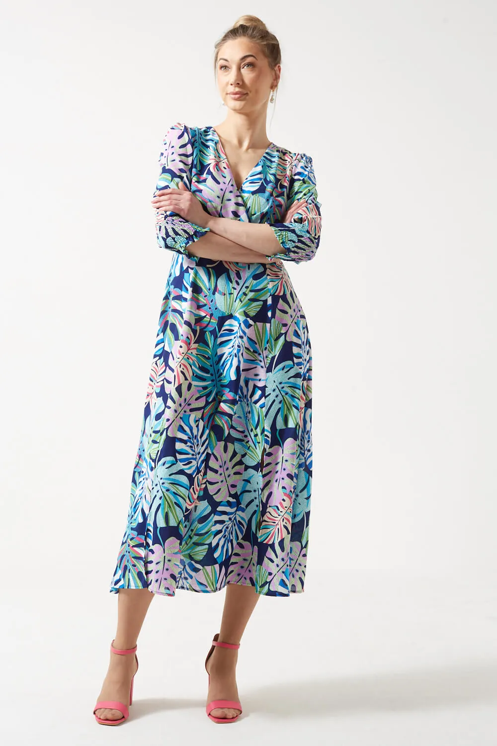 Pixie Daisy Wrap Front Dress
