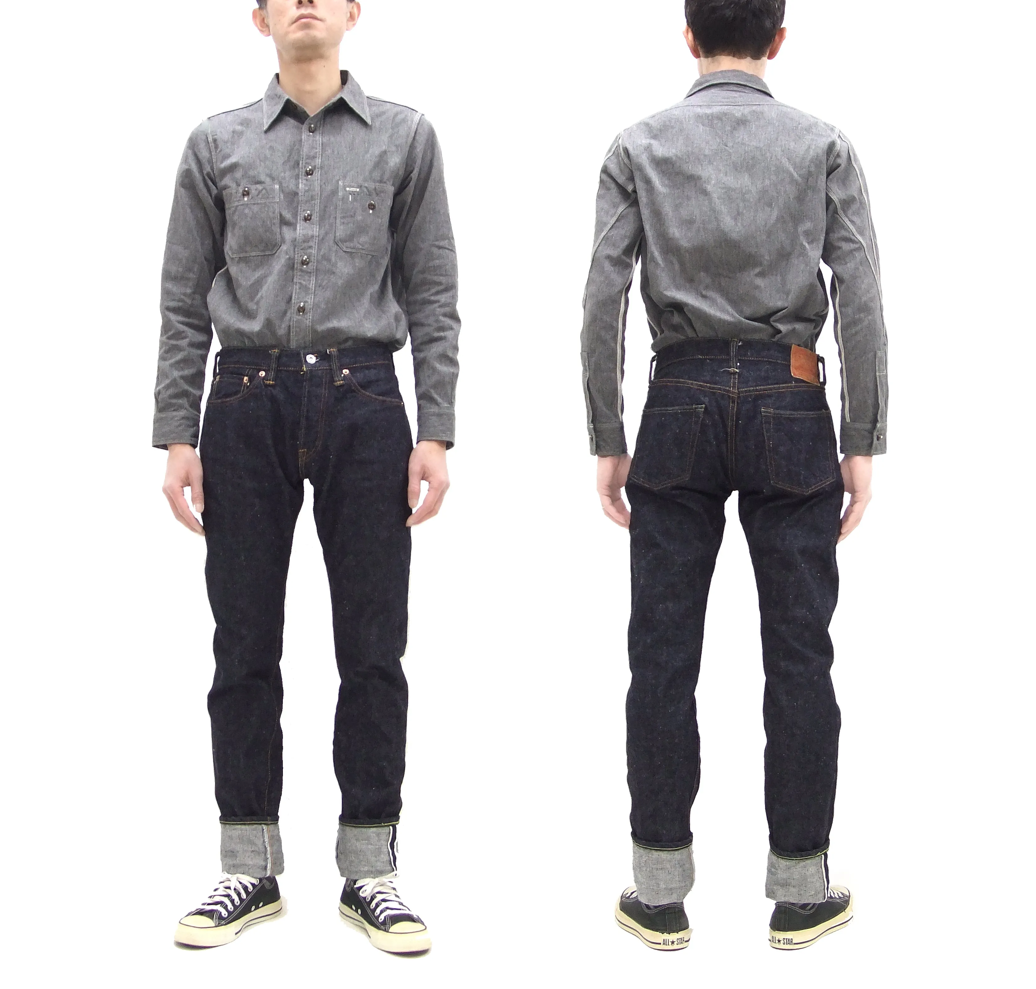 Samurai Jeans S0511XXII Men's Slim Tapered Fit One-Washed 15 Oz. Japanese Indigo Denim Pants