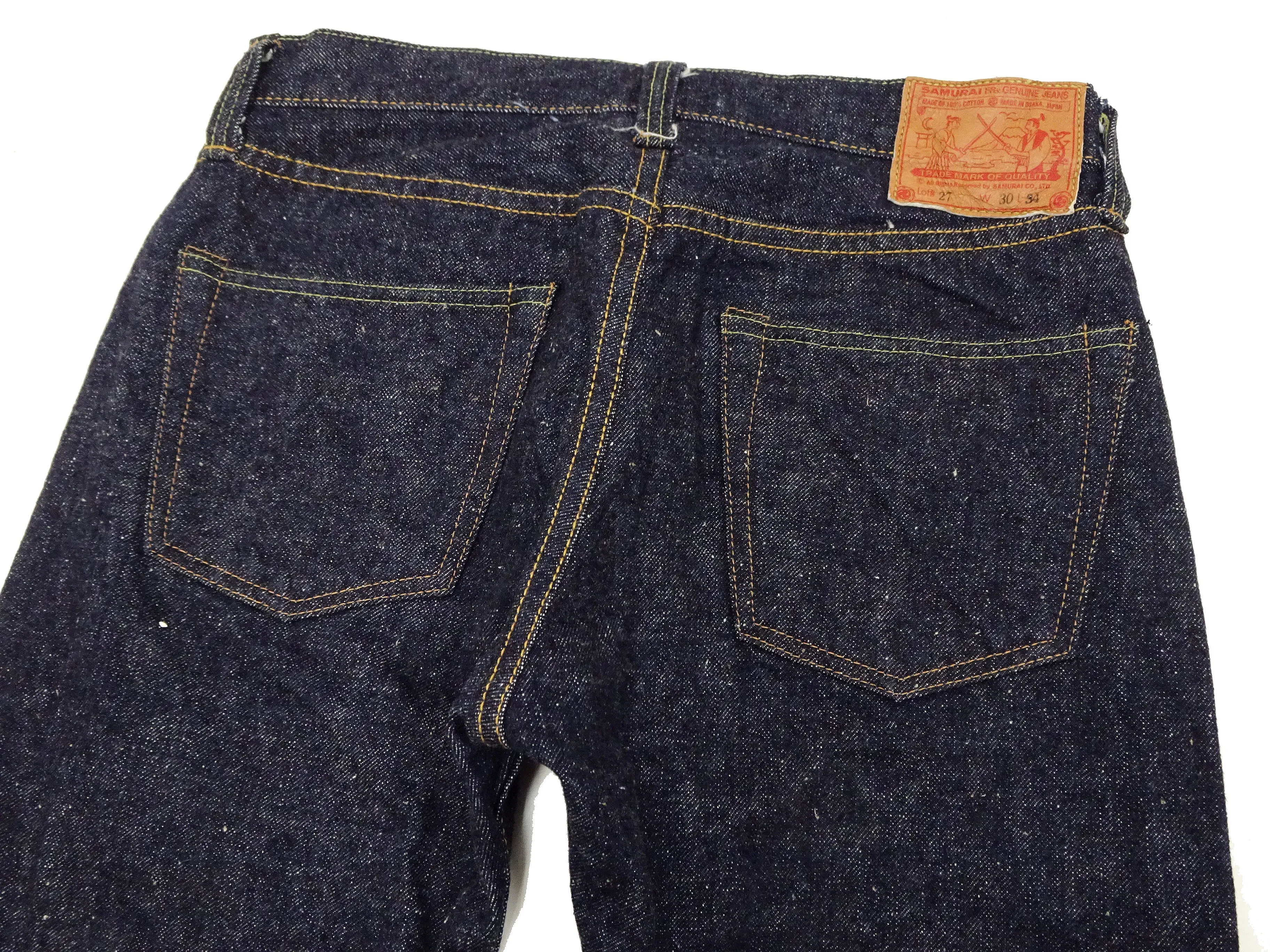Samurai Jeans S0511XXII Men's Slim Tapered Fit One-Washed 15 Oz. Japanese Indigo Denim Pants