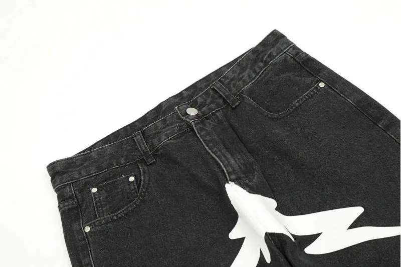 Stellar Print Custom Denim Jeans