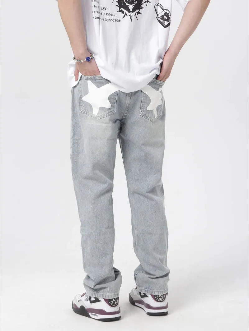 Stellar Print Custom Denim Jeans
