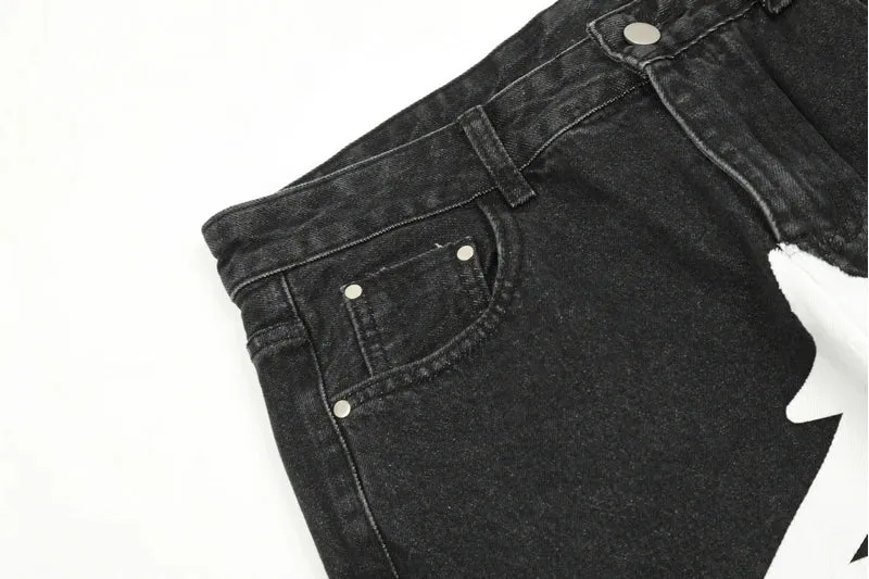 Stellar Print Custom Denim Jeans