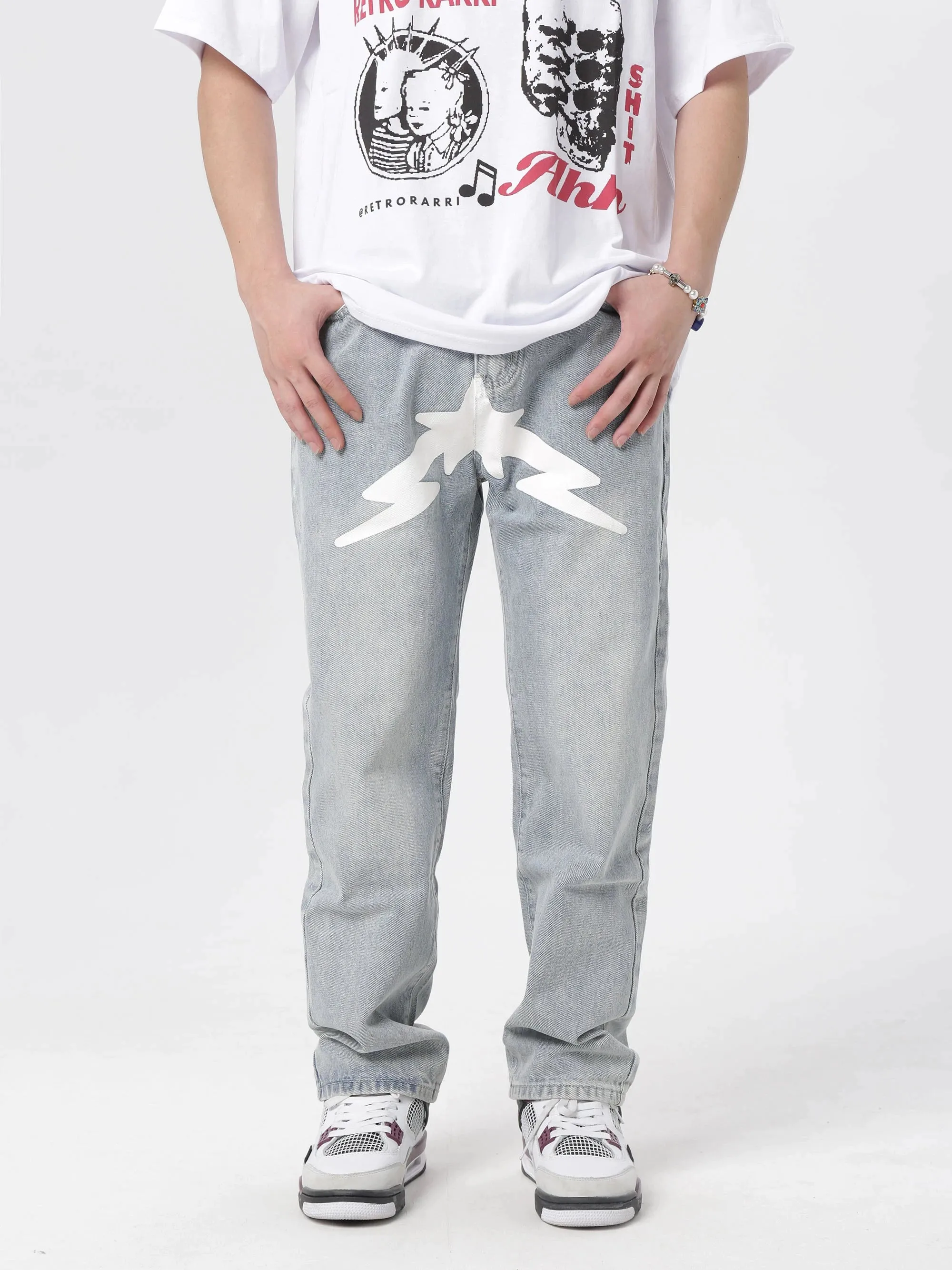 Stellar Print Custom Denim Jeans