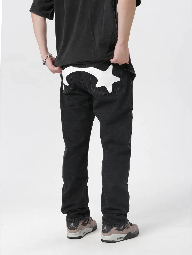 Stellar Print Custom Denim Jeans