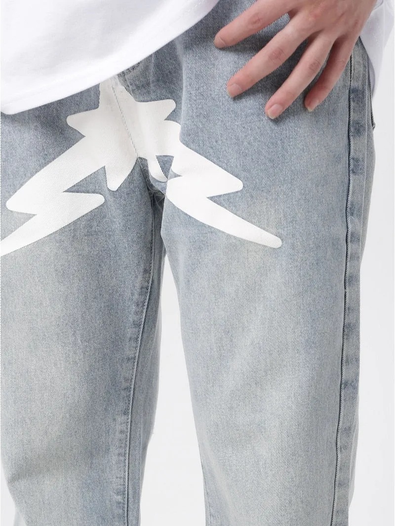 Stellar Print Custom Denim Jeans