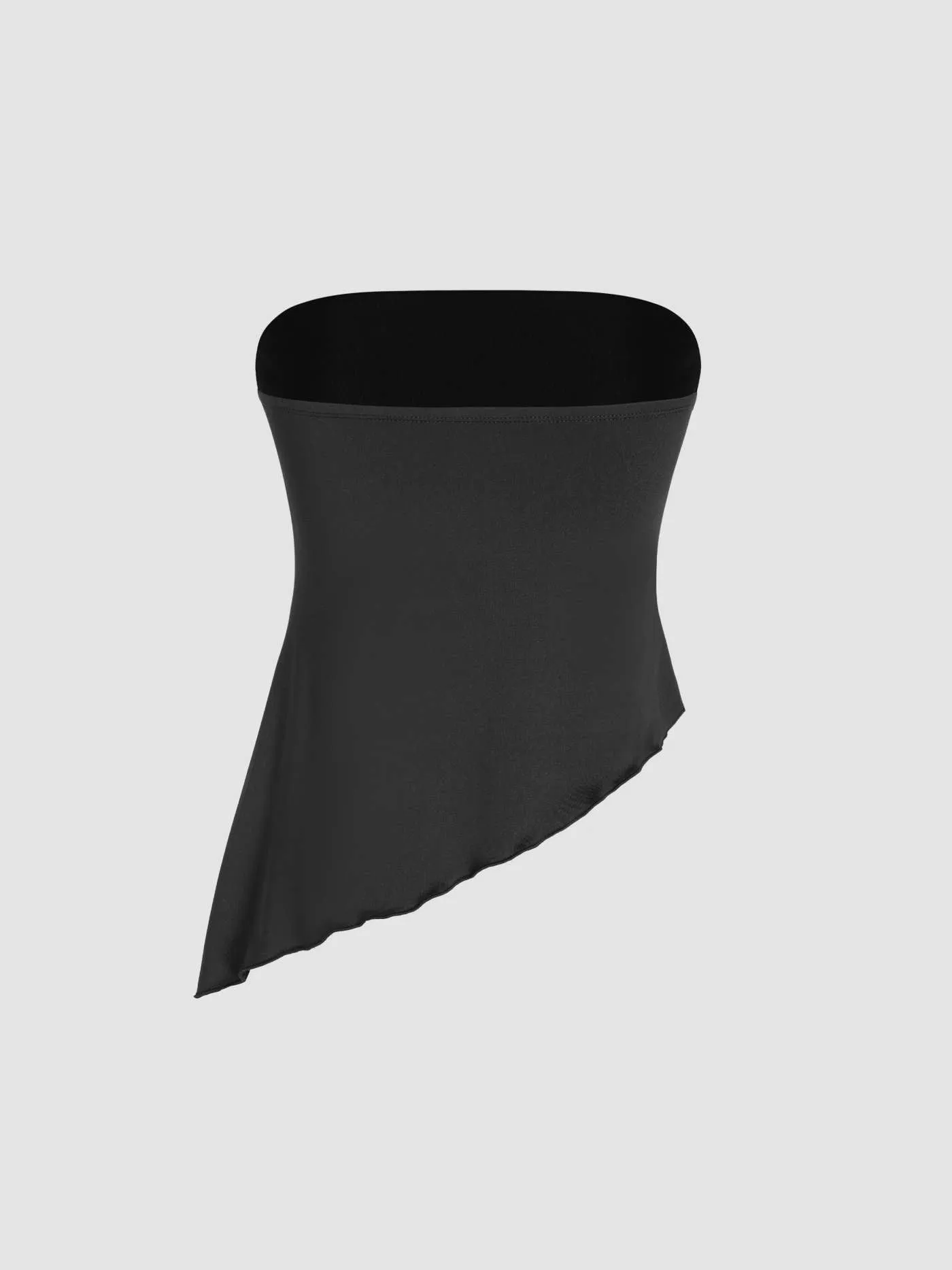 Super Soft Asymmetrical Hem Tube Top
