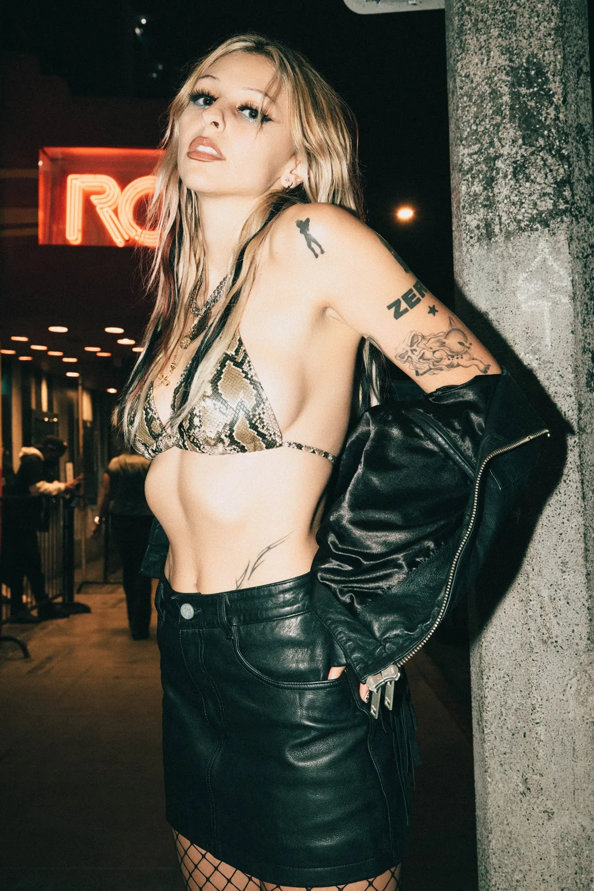 The Ultra Mini Skirt | Black Leather